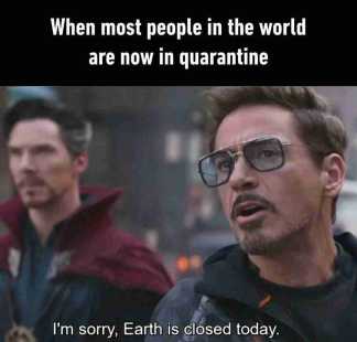 Iron man meme when most people in the world are now in quarantine best memes movie