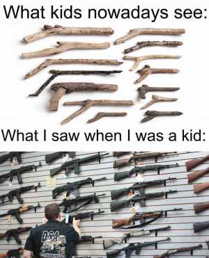 Kids nowadays imagine weapon from wooden stick meme