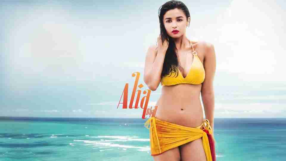 Alia bhatt hot in bikini wallpaper