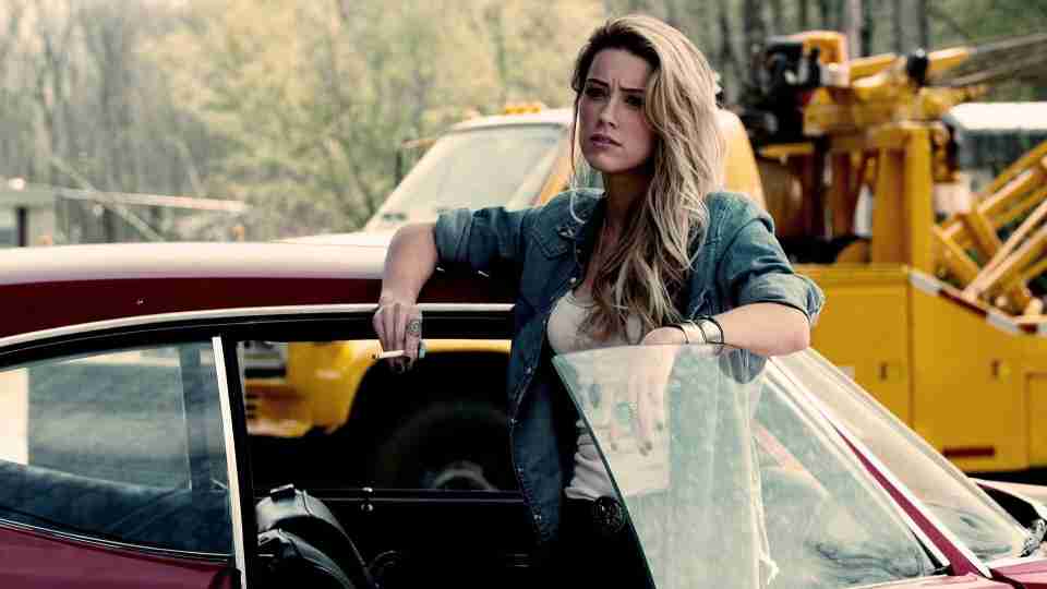 Amber heard with car movie pic