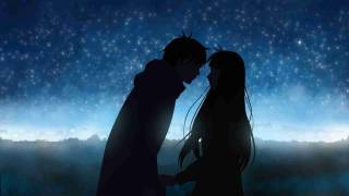 anime couple night romance hd wallpaper