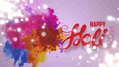 Colorful wallpaper for wishing happy holi to your friends and family