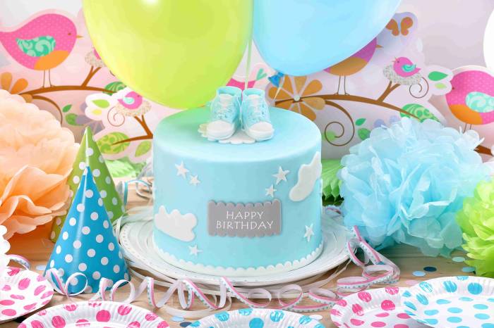 Happy birthday celebration cake for child, kids