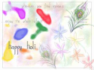 Happy holi greeting hd wallpaper