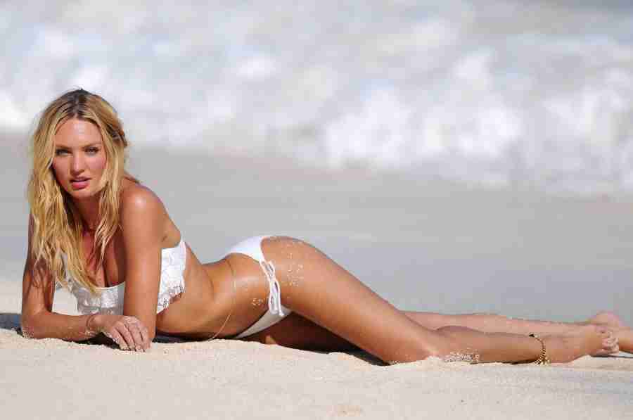 Hot bikini girl on beach
