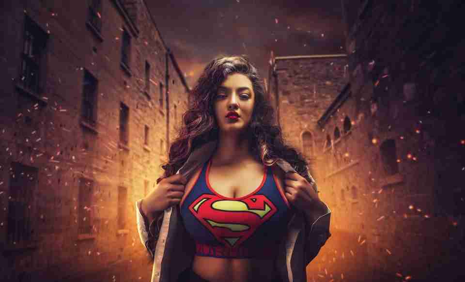 Hot supergirl hd wallpaper