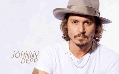 Johnny depp angry pose with white background