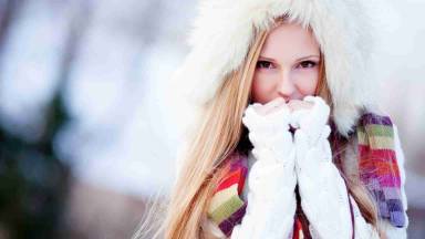 Pretty girl winter clothes