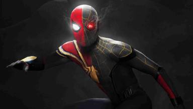Spiderman red and black suit